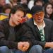 Donnie and Mark Wahlberg enjoy a basketball game together. 