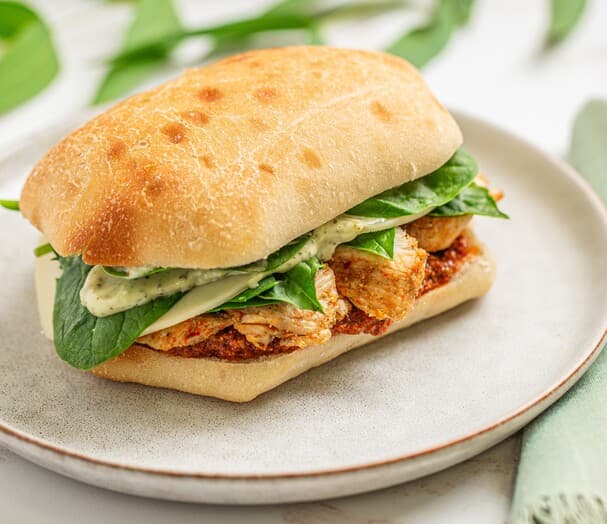 Gourmondo's Pesto Chicken Sandwich